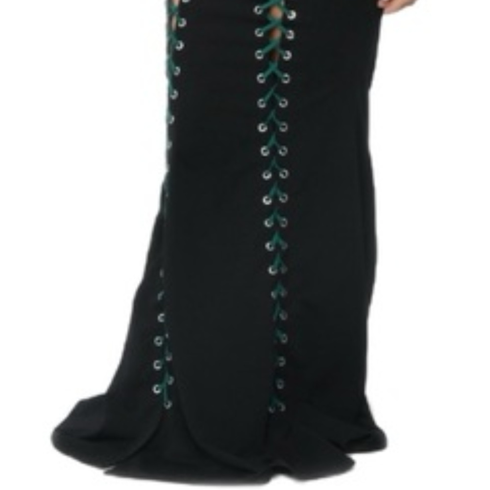 Lace Up Gothic Gown Midival Dress Corset dollskill - Picture 7 of 8